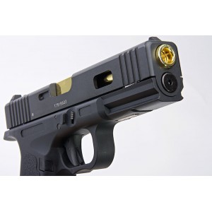 Страйкбольный пистолет KWC Model 17 CO2 Blowback Pistol - Black (Metal Slide)